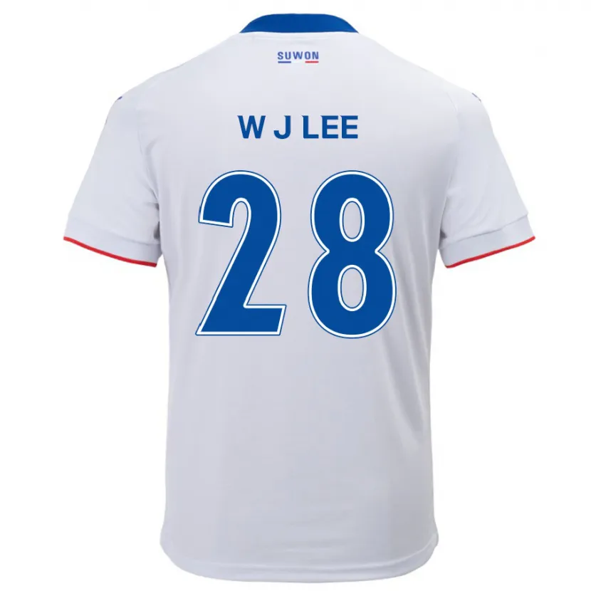 Danxen Pánské Jun-Woo Lee #28 Bílá Modrá Daleko Hráčské Dresy 2024/25 Dres