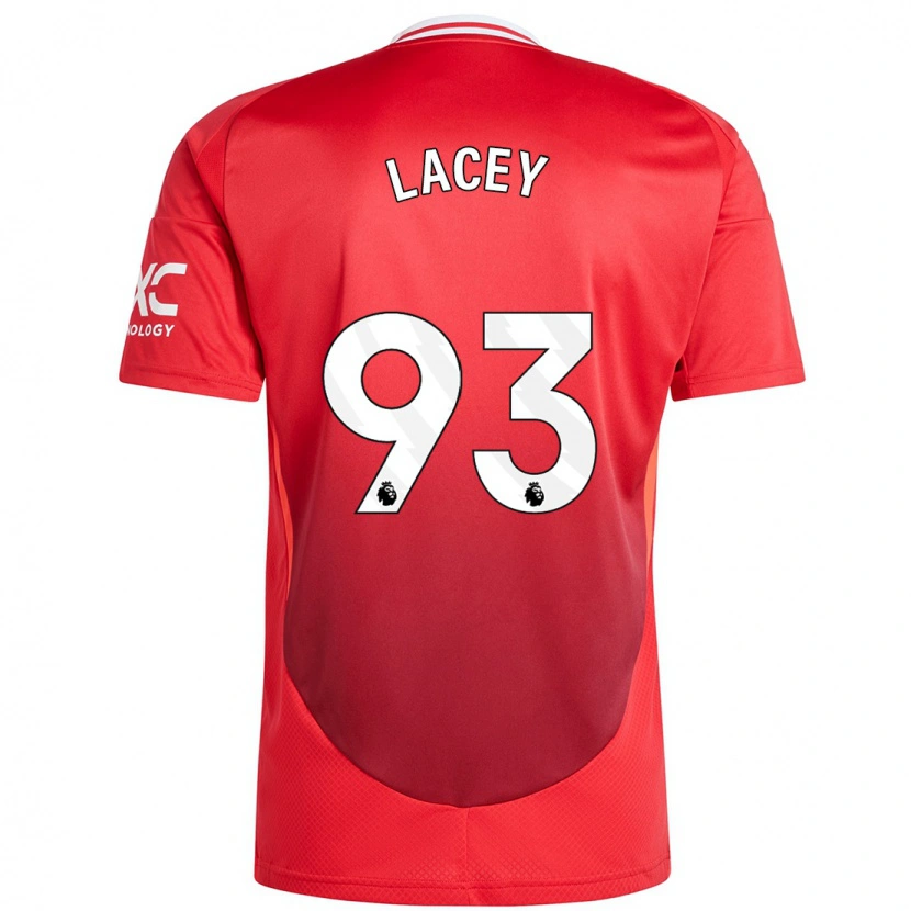 Danxen Dětské Shea Lacey #93 Jasně Červená Domů Hráčské Dresy 2024/25 Dres