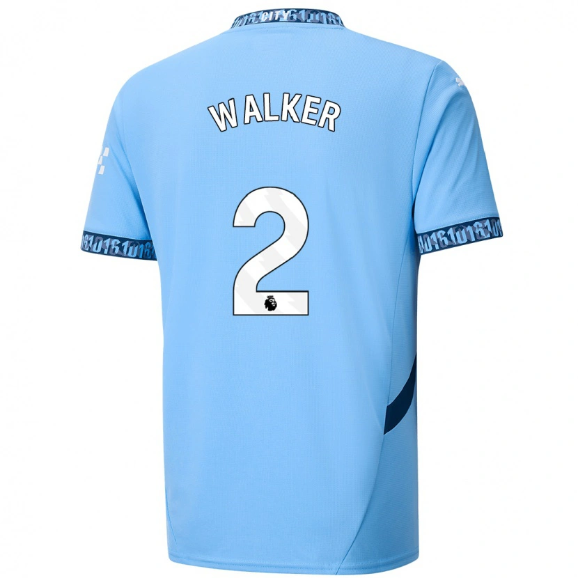 Danxen Dětské Kyle Walker #2 Námořnická Modř Domů Hráčské Dresy 2024/25 Dres