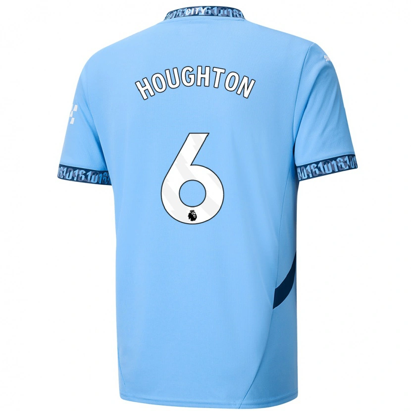 Danxen Dětské Steph Houghton #6 Námořnická Modř Domů Hráčské Dresy 2024/25 Dres