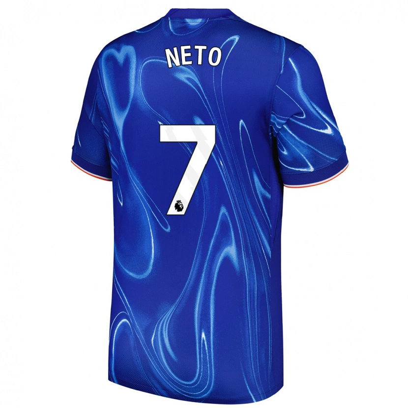 Danxen Dětské Pedro Neto #7 Modrá Bílá Domů Hráčské Dresy 2024/25 Dres