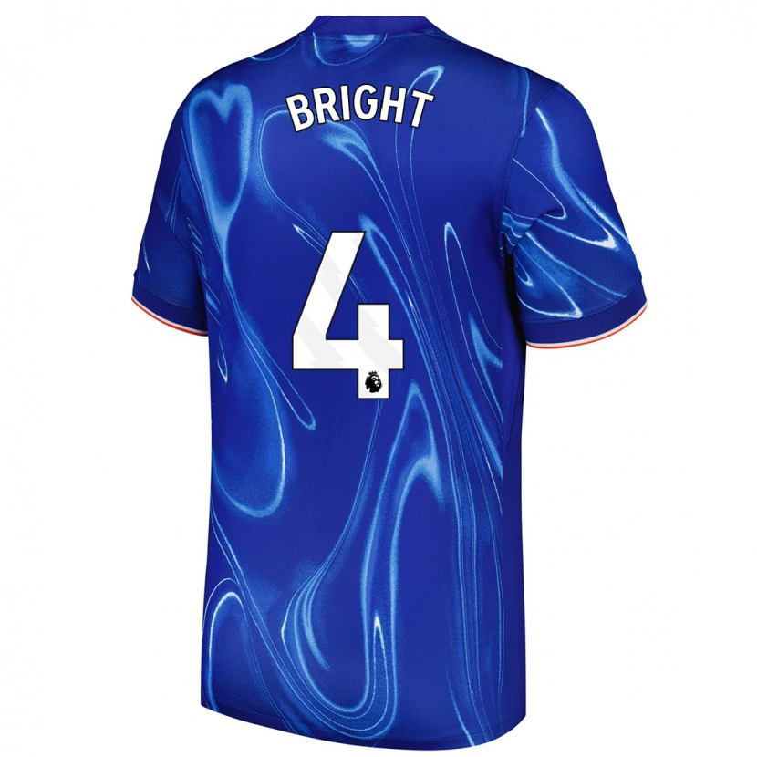 Danxen Dětské Millie Bright #4 Modrá Bílá Domů Hráčské Dresy 2024/25 Dres