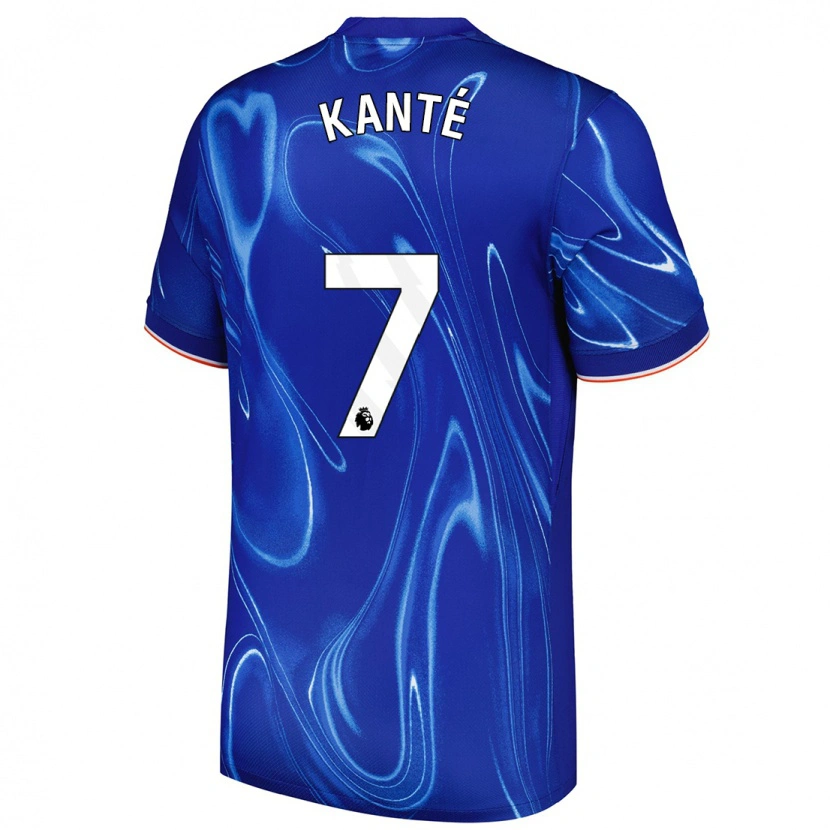 Danxen Dětské N'golo Kante #7 Modrá Bílá Domů Hráčské Dresy 2024/25 Dres