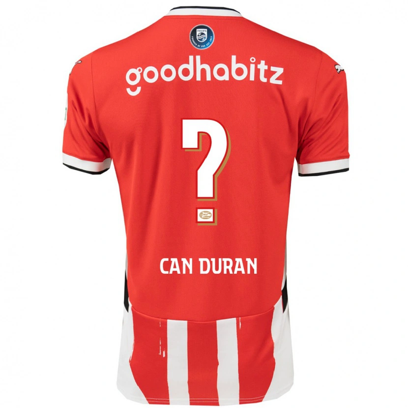 Danxen Dětské Emre Can Duran #0 Červená Bílá Domů Hráčské Dresy 2024/25 Dres