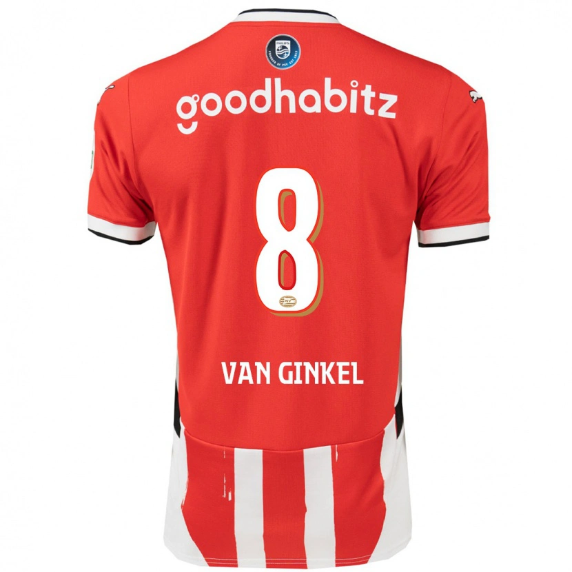 Danxen Dětské Marco Van Ginkel #8 Červená Bílá Domů Hráčské Dresy 2024/25 Dres