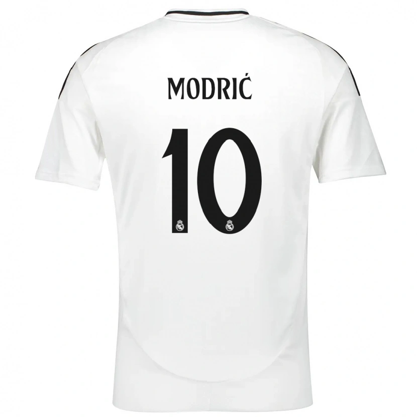 Danxen Dětské Luka Modric #10 Bílý Domů Hráčské Dresy 2024/25 Dres