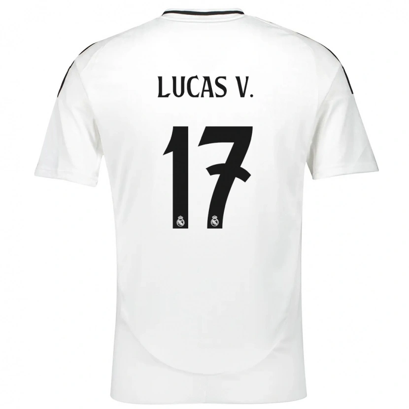 Danxen Dětské Lucas Vázquez #17 Bílý Domů Hráčské Dresy 2024/25 Dres