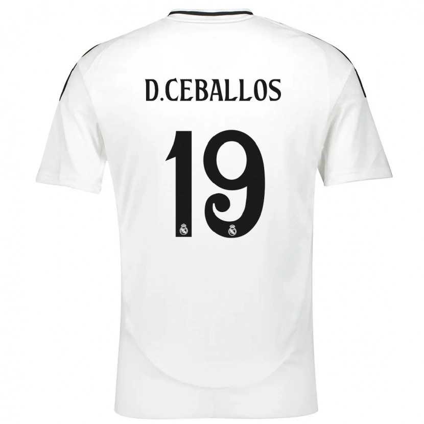 Danxen Dětské Dani Ceballos #19 Bílý Domů Hráčské Dresy 2024/25 Dres