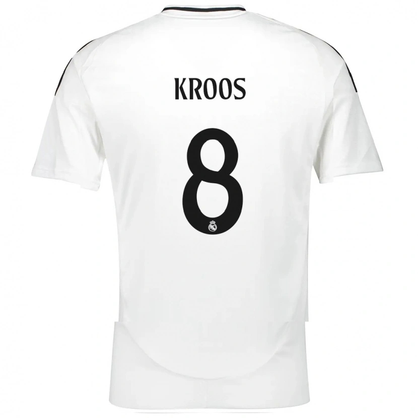 Danxen Dětské Toni Kroos #8 Bílý Domů Hráčské Dresy 2024/25 Dres