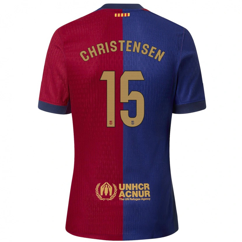 Danxen Dětské Andreas Christensen #15 Modrá Červená Domů Hráčské Dresy 2024/25 Dres