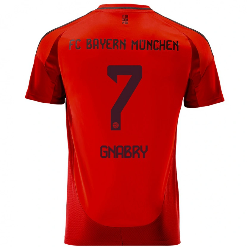 Danxen Dětské Serge Gnabry #7 Červený Domů Hráčské Dresy 2024/25 Dres