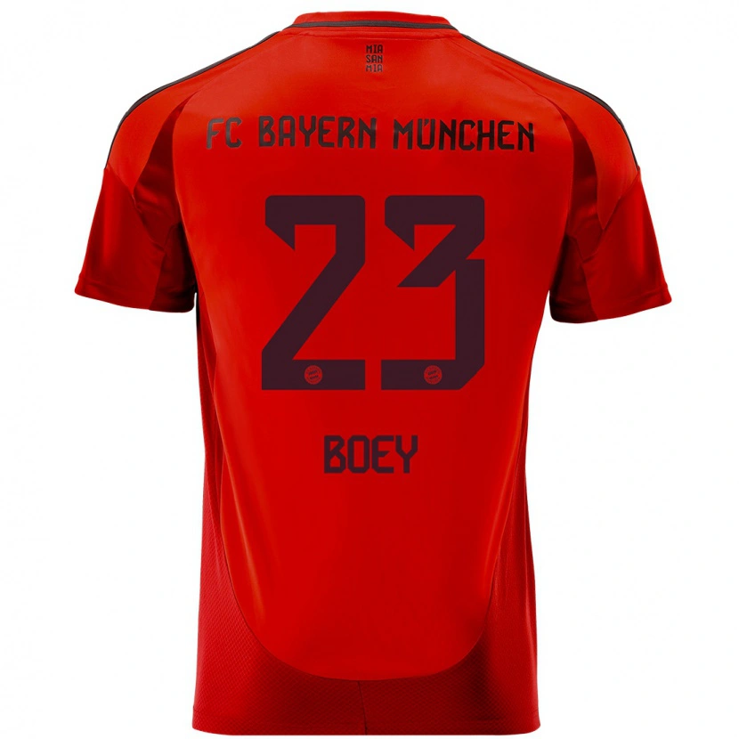 Danxen Dětské Sacha Boey #23 Červený Domů Hráčské Dresy 2024/25 Dres