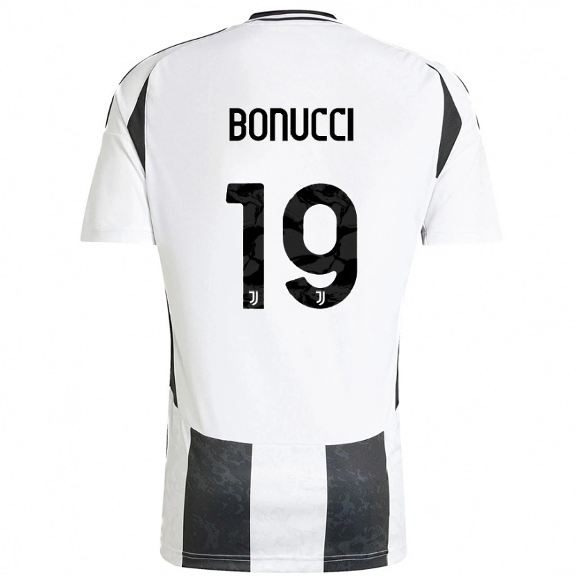 Danxen Dětské Leonardo Bonucci #19 Bílá Černá Domů Hráčské Dresy 2024/25 Dres