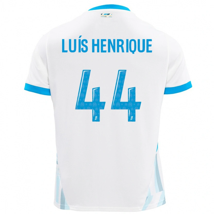 Danxen Dětské Luis Henrique #44 Bílá Nebesky Modrá Domů Hráčské Dresy 2024/25 Dres