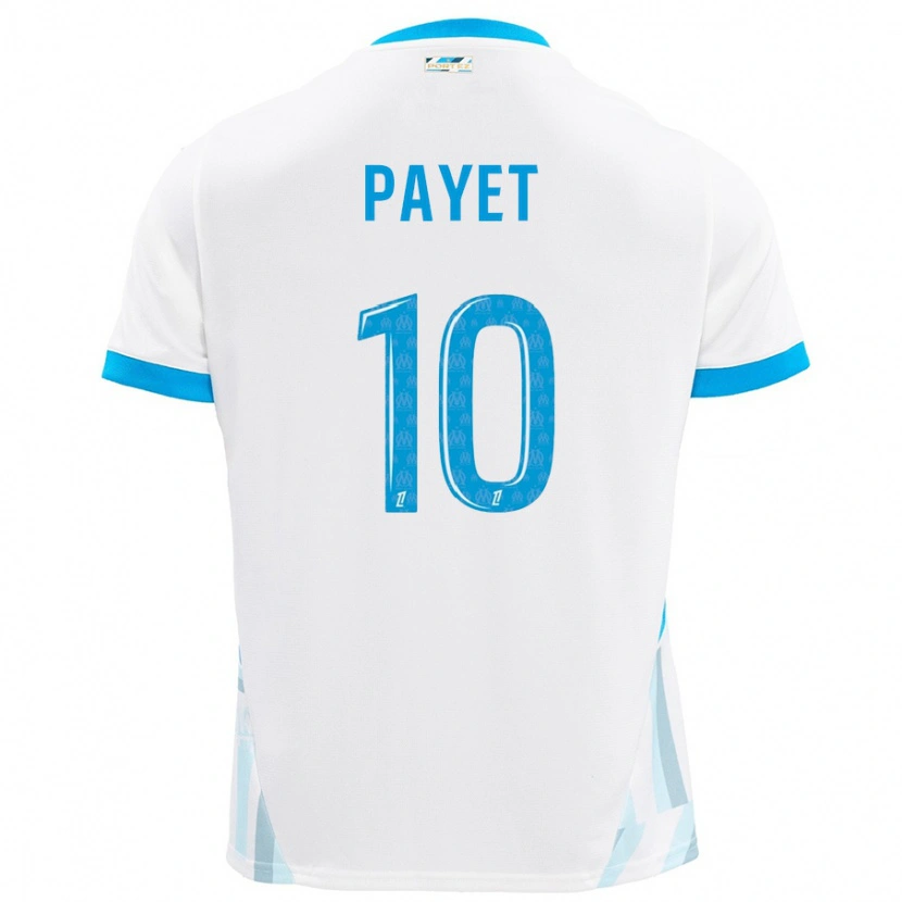 Danxen Dětské Dimitri Payet #10 Bílá Nebesky Modrá Domů Hráčské Dresy 2024/25 Dres