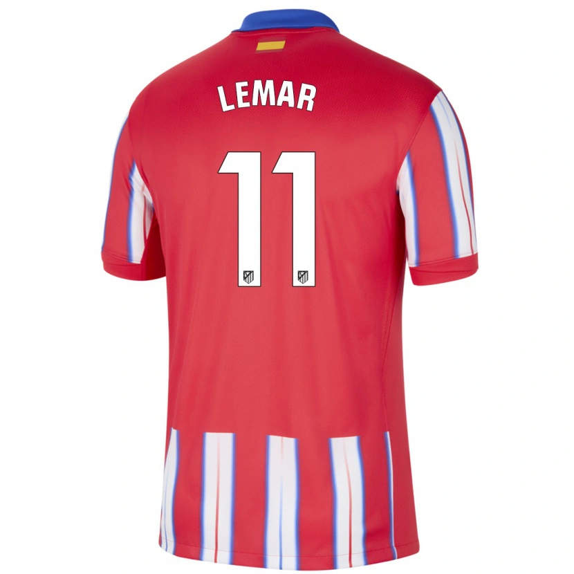 Danxen Dětské Thomas Lemar #11 Červená Bílá Modrá Domů Hráčské Dresy 2024/25 Dres