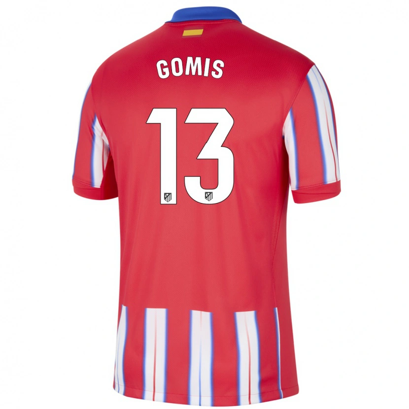 Danxen Dětské Antonio Gomis #13 Červená Bílá Modrá Domů Hráčské Dresy 2024/25 Dres