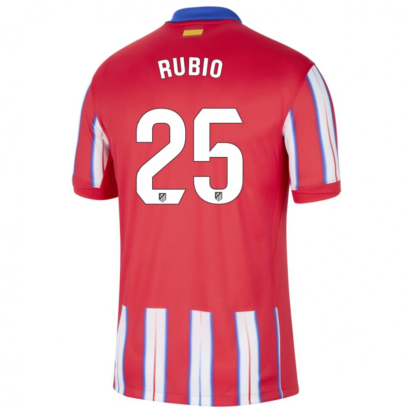 Danxen Dětské Daniel Rubio #25 Červená Bílá Modrá Domů Hráčské Dresy 2024/25 Dres