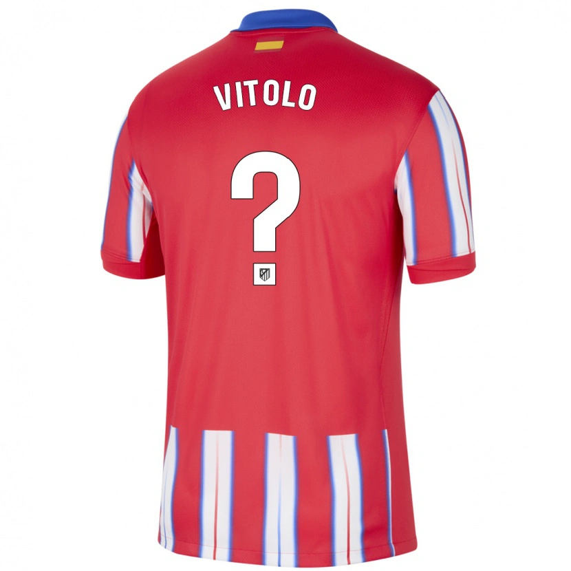 Danxen Dětské Vitolo #0 Červená Bílá Modrá Domů Hráčské Dresy 2024/25 Dres