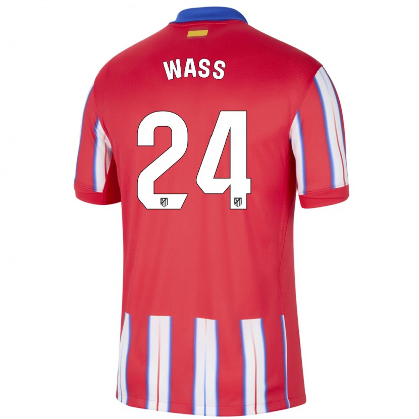 Danxen Dětské Daniel Wass #24 Červená Bílá Modrá Domů Hráčské Dresy 2024/25 Dres