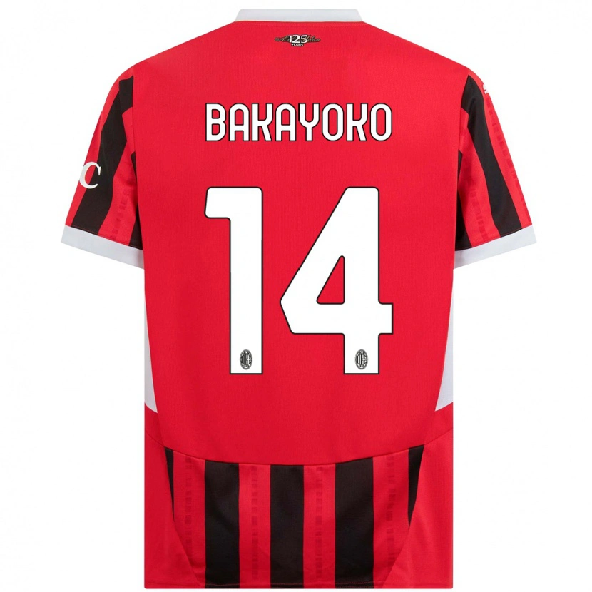 Danxen Dětské Tiemoue Bakayoko #14 Červená Černá Domů Hráčské Dresy 2024/25 Dres