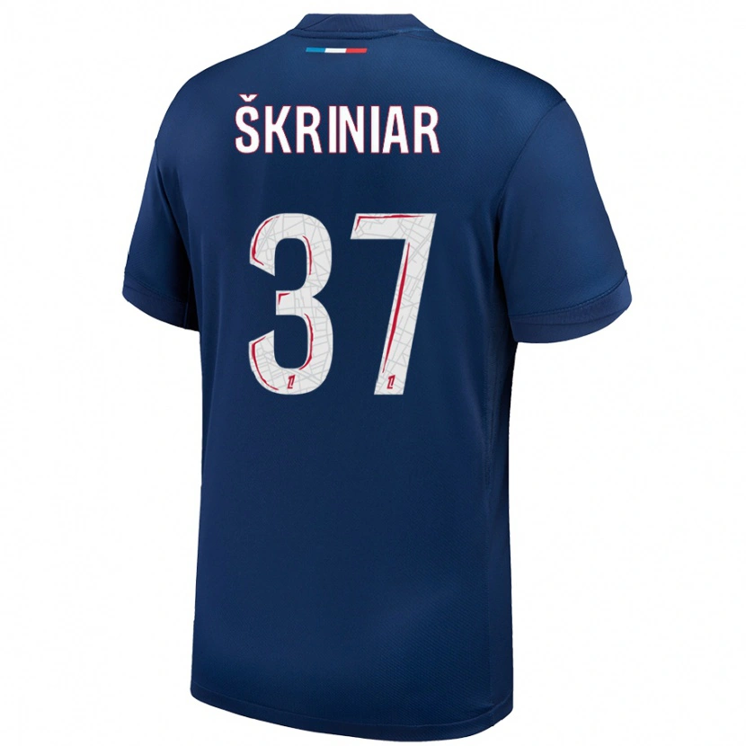 Danxen Dětské Milan Skriniar #37 Námořnická Modrá Bílá Domů Hráčské Dresy 2024/25 Dres