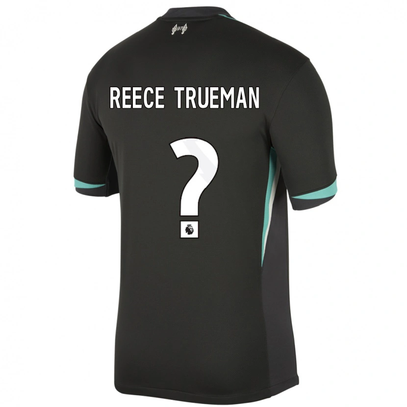 Danxen Dětské Reece Trueman #0 Černá Antracitově Bílá Daleko Hráčské Dresy 2024/25 Dres