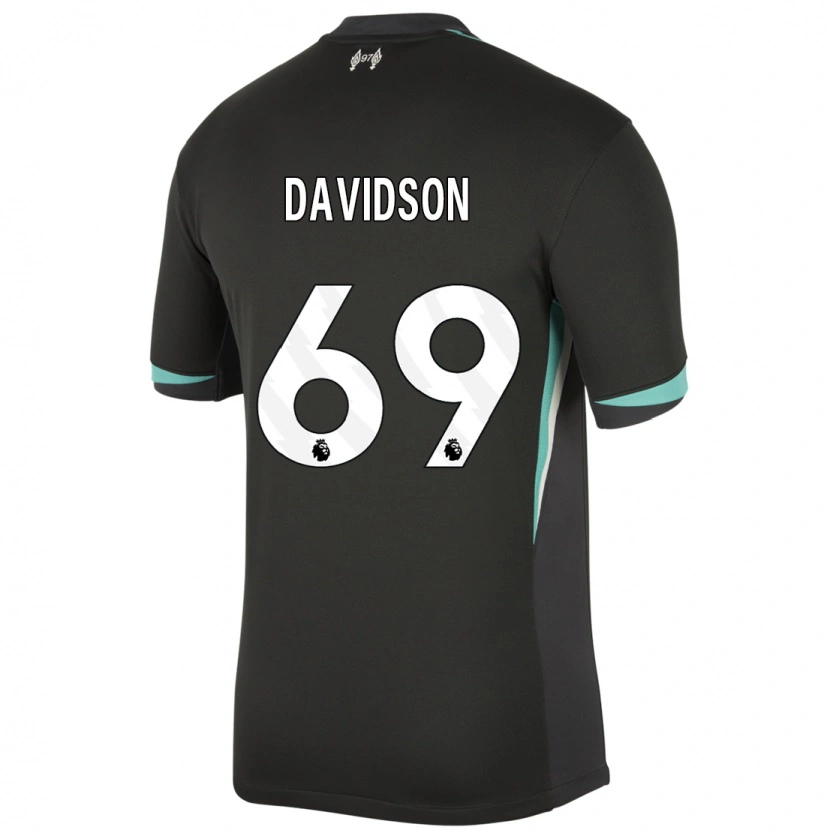 Danxen Dětské Josh Davidson #69 Černá Antracitově Bílá Daleko Hráčské Dresy 2024/25 Dres