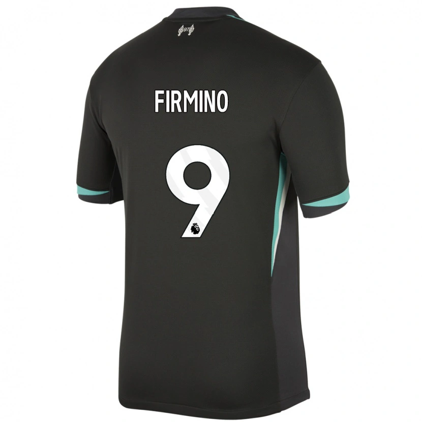 Danxen Dětské Roberto Firmino #9 Černá Antracitově Bílá Daleko Hráčské Dresy 2024/25 Dres