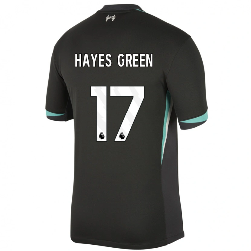 Danxen Dětské Charlie Hayes-Green #17 Černá Antracitově Bílá Daleko Hráčské Dresy 2024/25 Dres