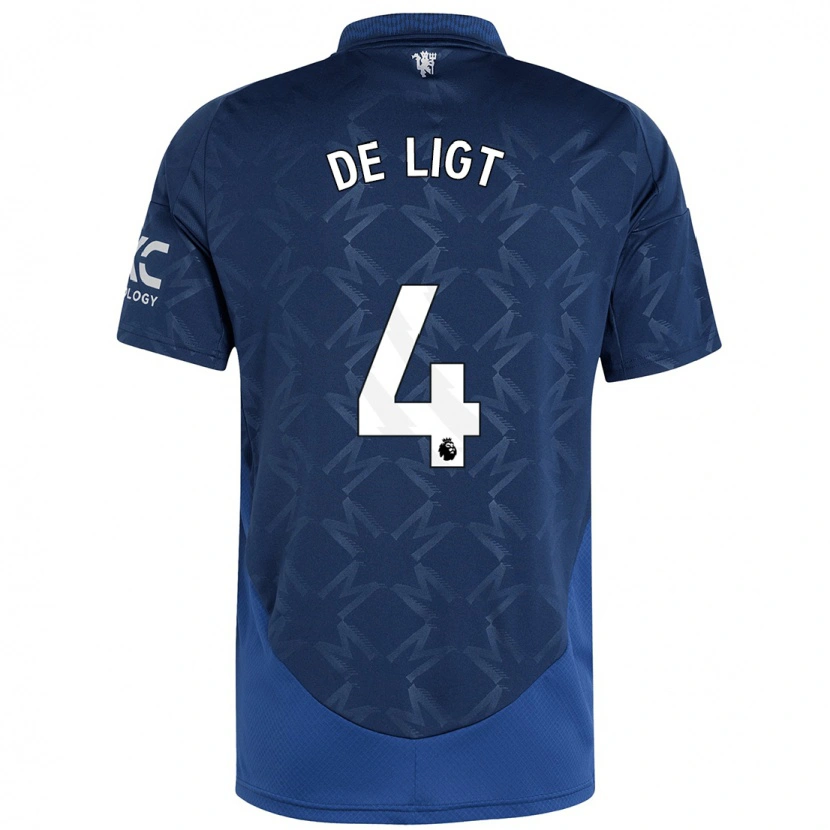 Danxen Dětské Matthijs De Ligt #4 Indigo Daleko Hráčské Dresy 2024/25 Dres