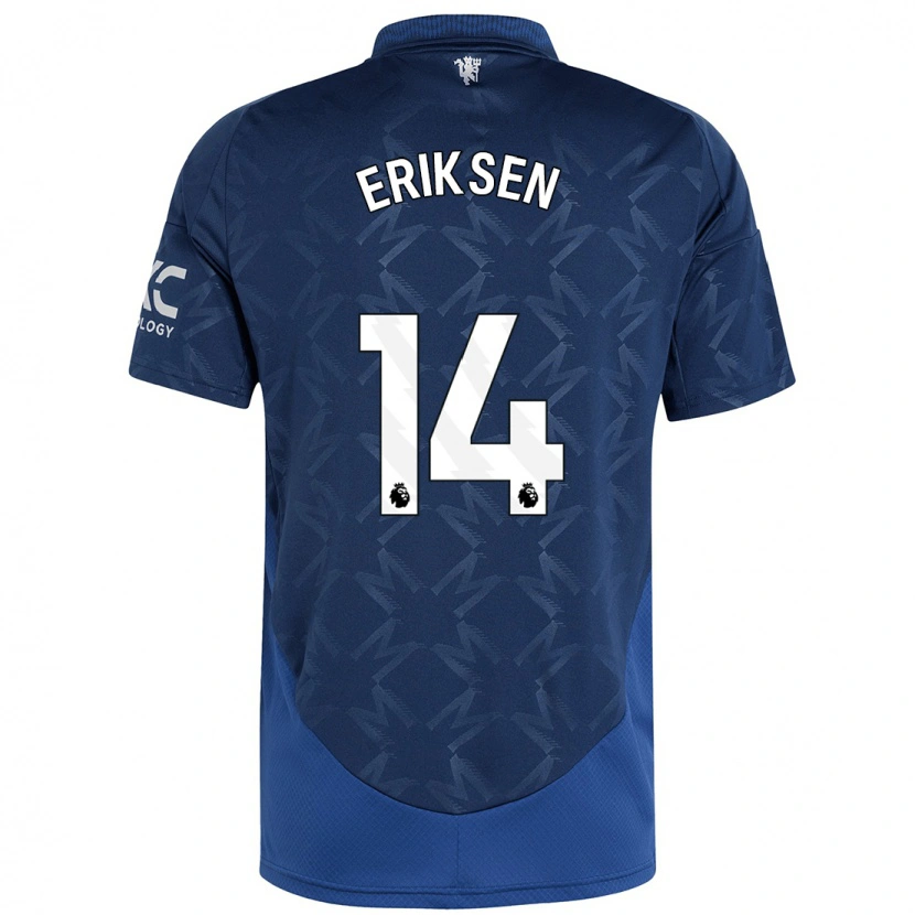 Danxen Dětské Christian Eriksen #14 Indigo Daleko Hráčské Dresy 2024/25 Dres