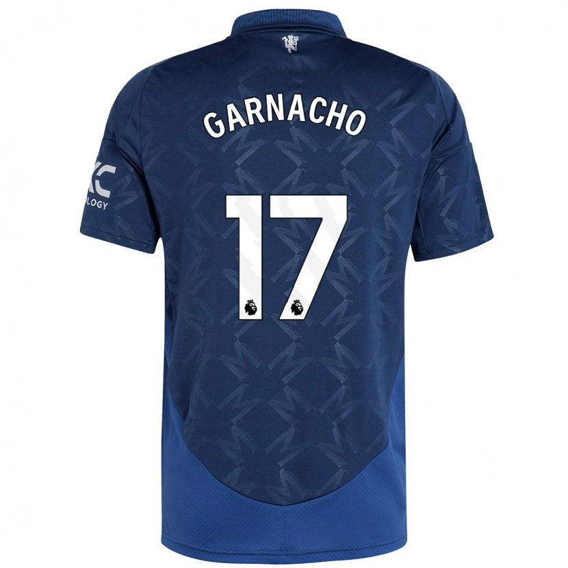 Danxen Dětské Alejandro Garnacho #17 Indigo Daleko Hráčské Dresy 2024/25 Dres