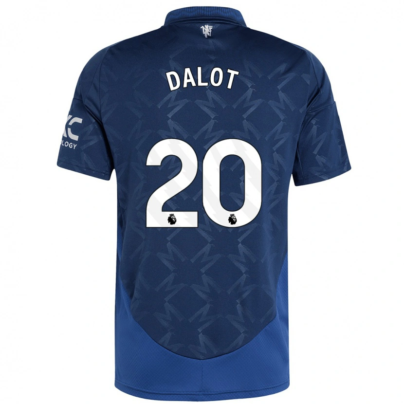 Danxen Dětské Diogo Dalot #20 Indigo Daleko Hráčské Dresy 2024/25 Dres