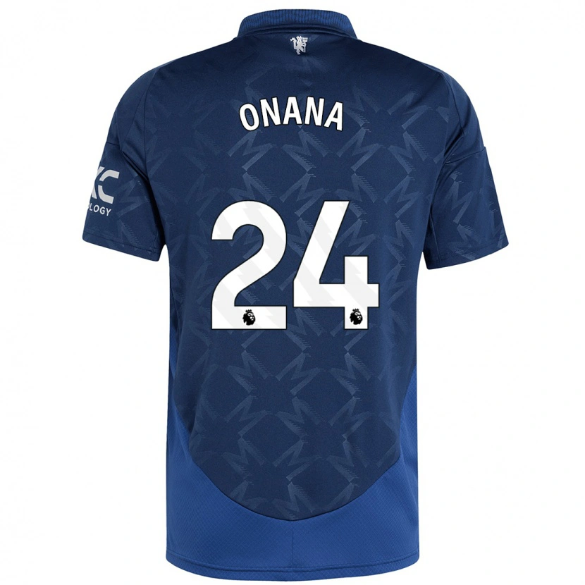 Danxen Dětské André Onana #24 Indigo Daleko Hráčské Dresy 2024/25 Dres