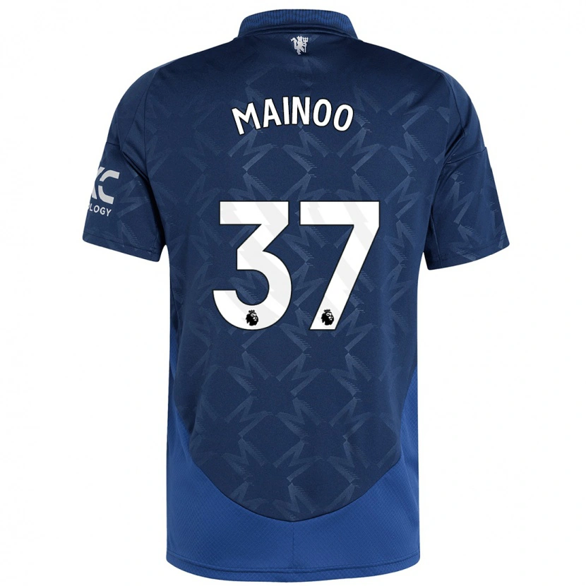 Danxen Dětské Kobbie Mainoo #37 Indigo Daleko Hráčské Dresy 2024/25 Dres