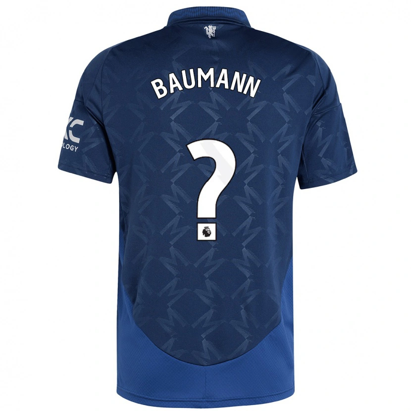 Danxen Dětské Zach Baumann #0 Indigo Daleko Hráčské Dresy 2024/25 Dres