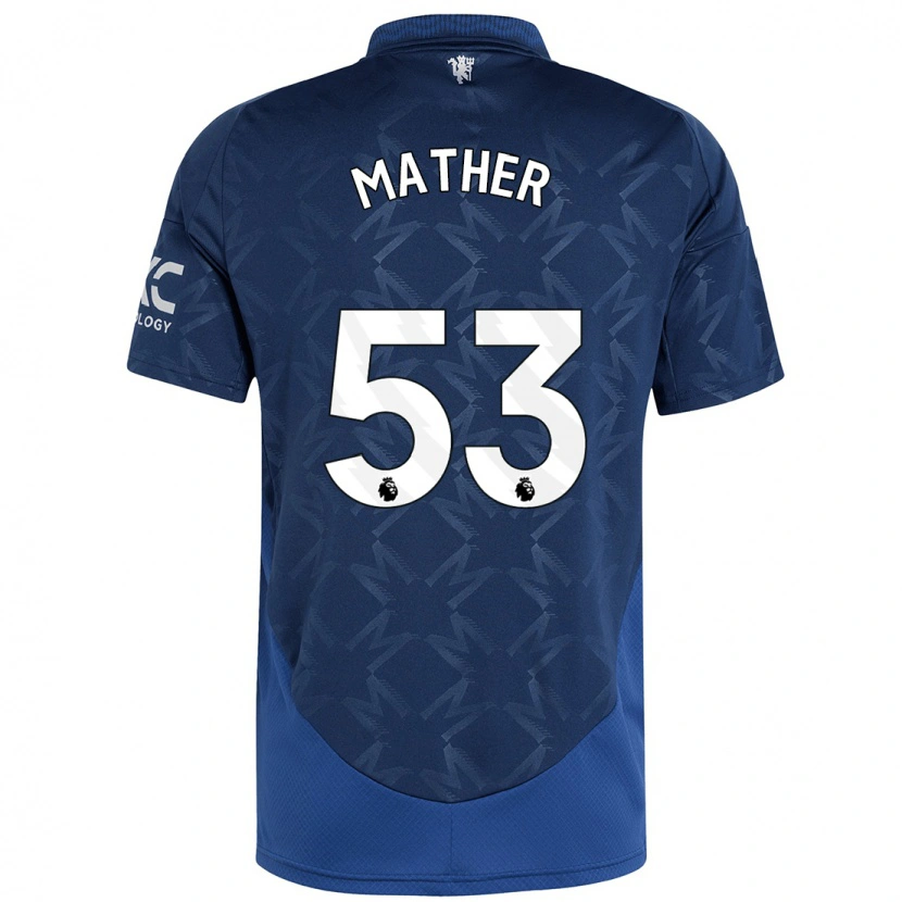 Danxen Dětské Sam Mather #53 Indigo Daleko Hráčské Dresy 2024/25 Dres