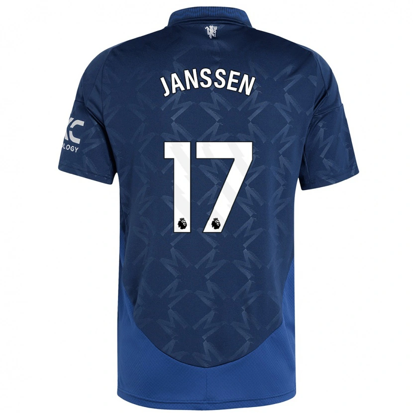 Danxen Dětské Dominique Janssen #17 Indigo Daleko Hráčské Dresy 2024/25 Dres