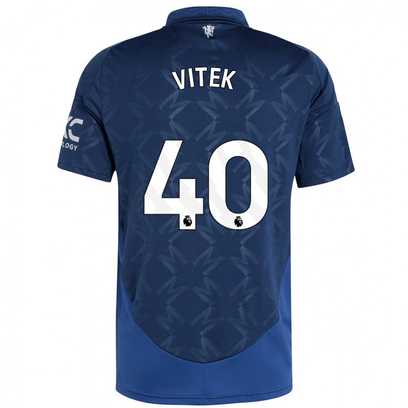 Danxen Dětské Radek Vitek #40 Indigo Daleko Hráčské Dresy 2024/25 Dres