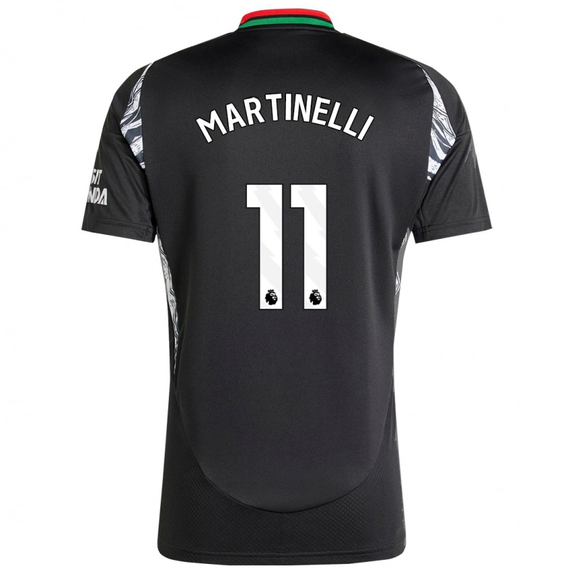 Danxen Dětské Gabriel Martinelli #11 Černý Daleko Hráčské Dresy 2024/25 Dres