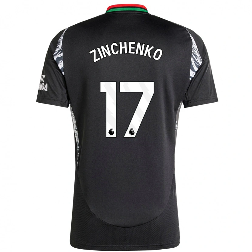 Danxen Dětské Oleksandr Zinchenko #17 Černý Daleko Hráčské Dresy 2024/25 Dres