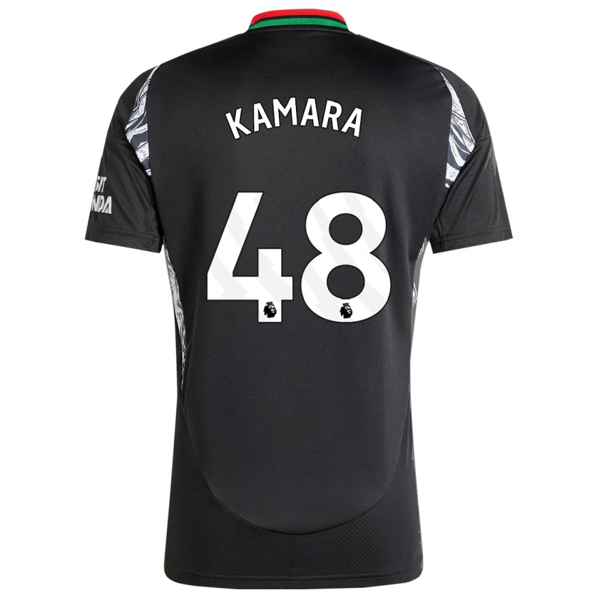 Danxen Dětské Osman Kamara #48 Černý Daleko Hráčské Dresy 2024/25 Dres