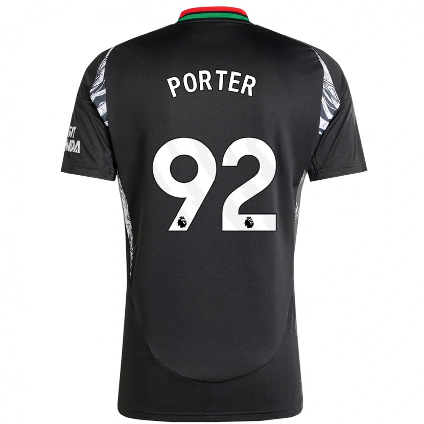 Danxen Dětské Jack Porter #92 Černý Daleko Hráčské Dresy 2024/25 Dres