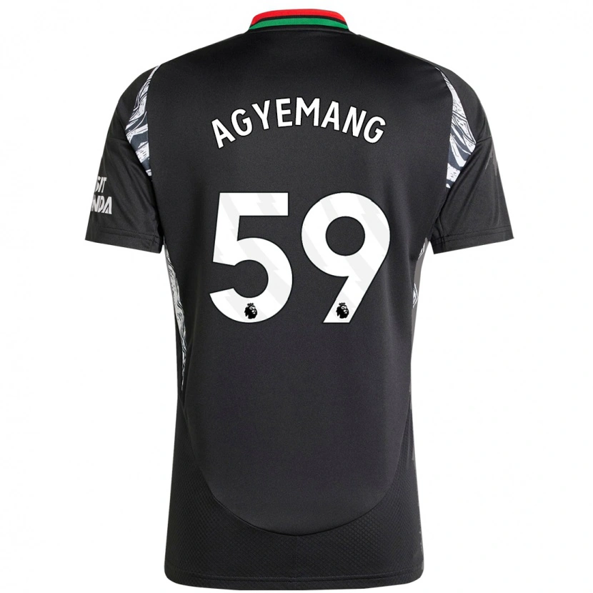 Danxen Dětské Michelle Agyemang #59 Černý Daleko Hráčské Dresy 2024/25 Dres