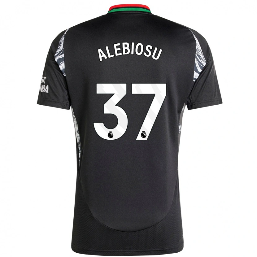 Danxen Dětské Ryan Alebiosu #37 Černý Daleko Hráčské Dresy 2024/25 Dres