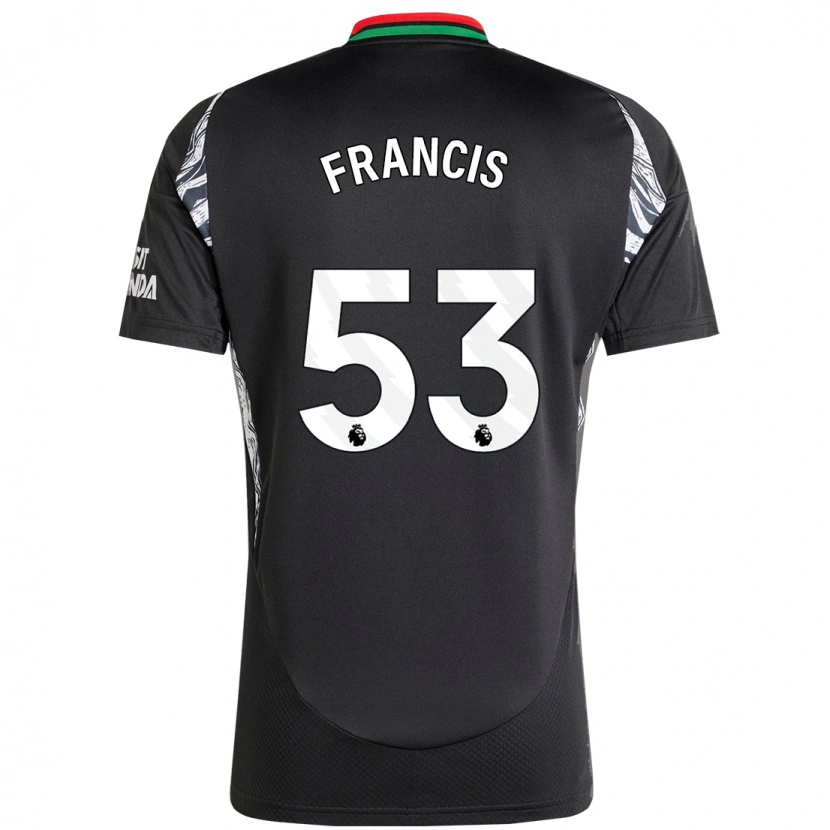 Danxen Dětské Jack Henry-Francis #53 Černý Daleko Hráčské Dresy 2024/25 Dres