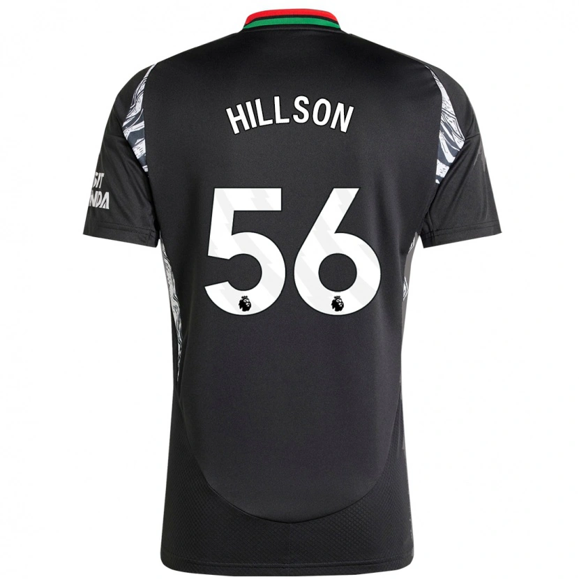 Danxen Dětské James Hillson #56 Černý Daleko Hráčské Dresy 2024/25 Dres