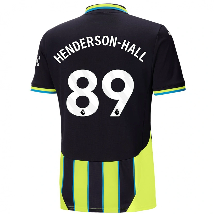 Danxen Dětské Matty Henderson-Hall #89 Modrá Žlutá Daleko Hráčské Dresy 2024/25 Dres