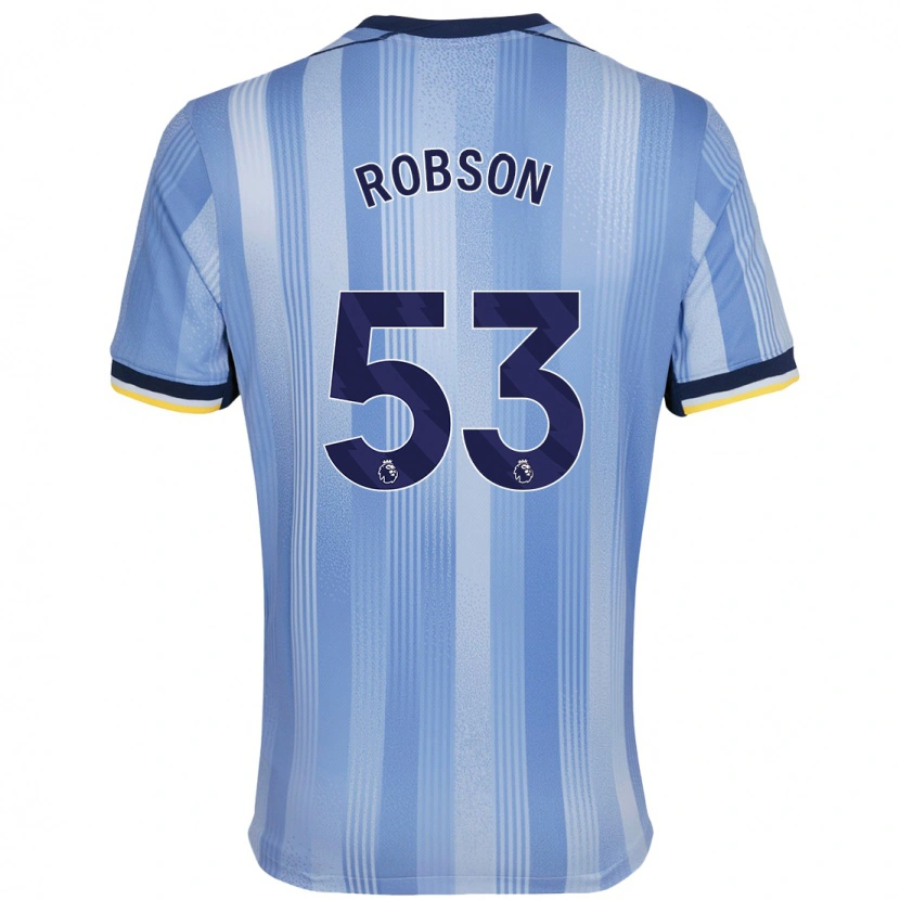 Danxen Dětské Max Robson #53 Světle Modrá Daleko Hráčské Dresy 2024/25 Dres